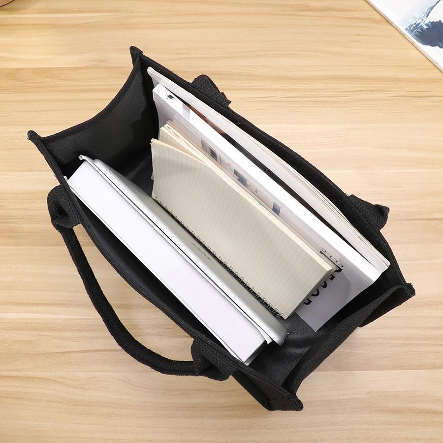Canvas bags, portable tote bags, bento bags, versatile canvas bags, lunch box bags, simple for work