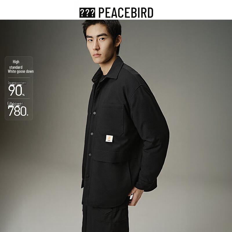 PEACEBIRD Men s Shirt-Style Down Jacket 2XL