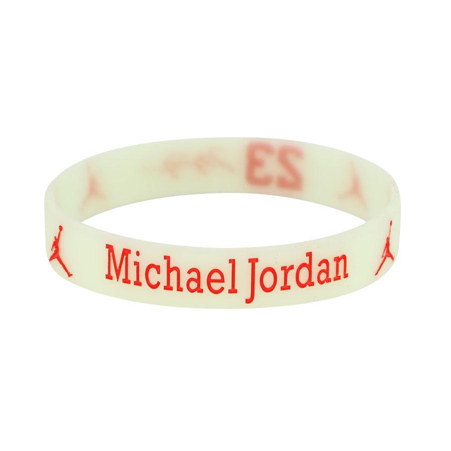 Douyin Popular NBA Star Signature Luminous Silicone Sports Bracelet/Wristband