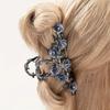 Flower Camellia Hair Claw Ponytail Holder Large Shark Clip Retro Metal Hair Crab Clip  Female