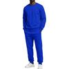 Unisex Sweatsuit Set Casual Loose Fit Neck Sweatshirt and Sweatpants for Men and Women