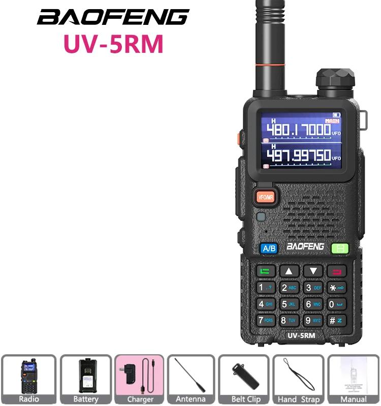 BAOFENG UV-5RM Walkie Talkie Multi-Bands 10W NOAA AM FM 999 Kanalen Batterij met Hoge Capaciteit DTMF Type-C Opladen Lange Afstand Radio EURO