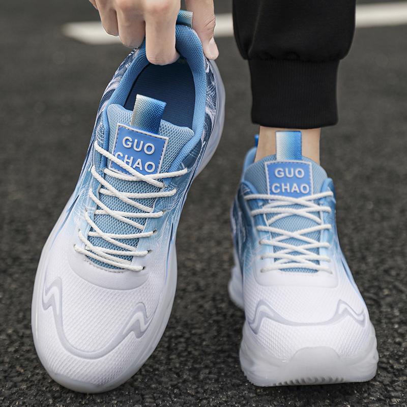 Extra Large Men's Sneakers with Cushioned Soles for Comfortable Running