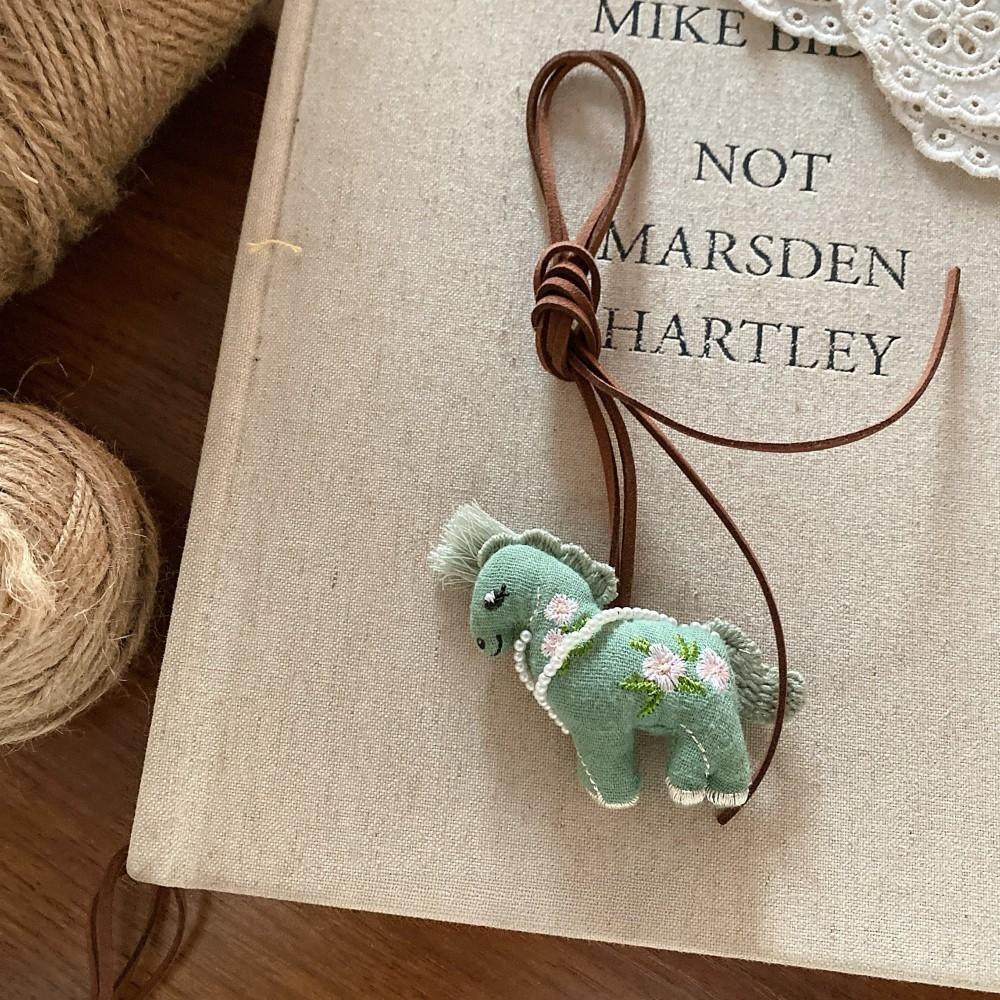 New Creative Cute Cloth Animal Horse Necklaces for Women Children Fashion Sweater Chain Accessories
