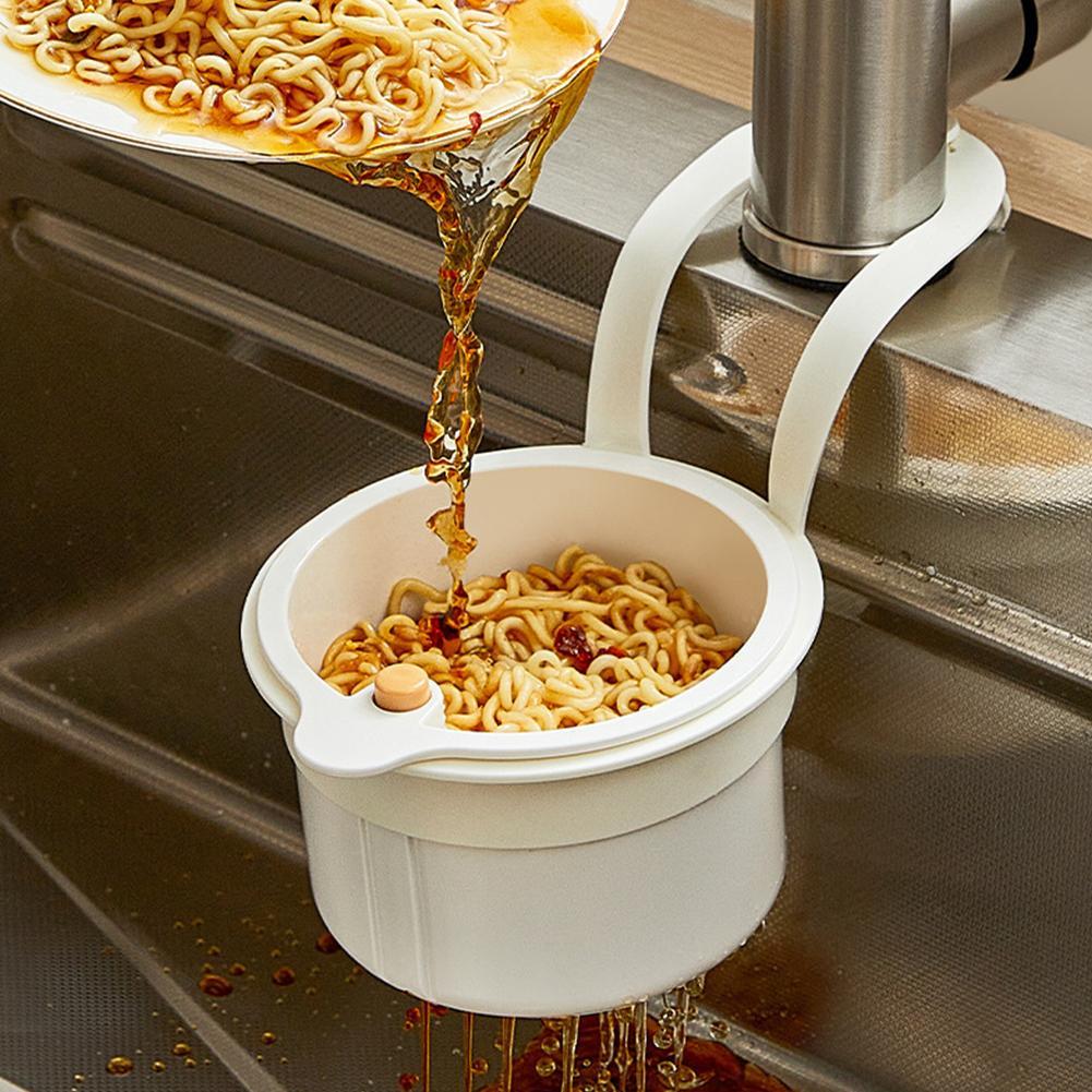 Creative Faucet Hanging Filter Basket Detachable Openable Bottom Cover Kitchen Garbage Filter Quickly Drain Dry-Wet Separation