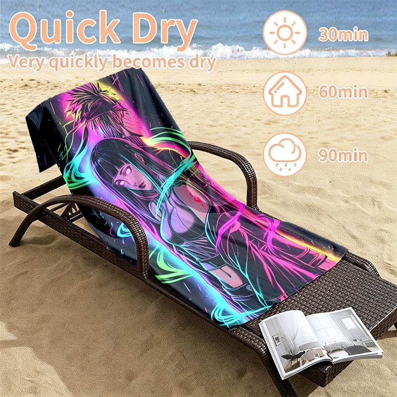 Hyuga Hinata Beach towels also serve as bath towels summer essential a musthave for the outdoors the beach and the pool
