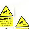 5 stk skiltdekaler 150 mm vanntett 100 mm x attraktiv CCTV i drift bil