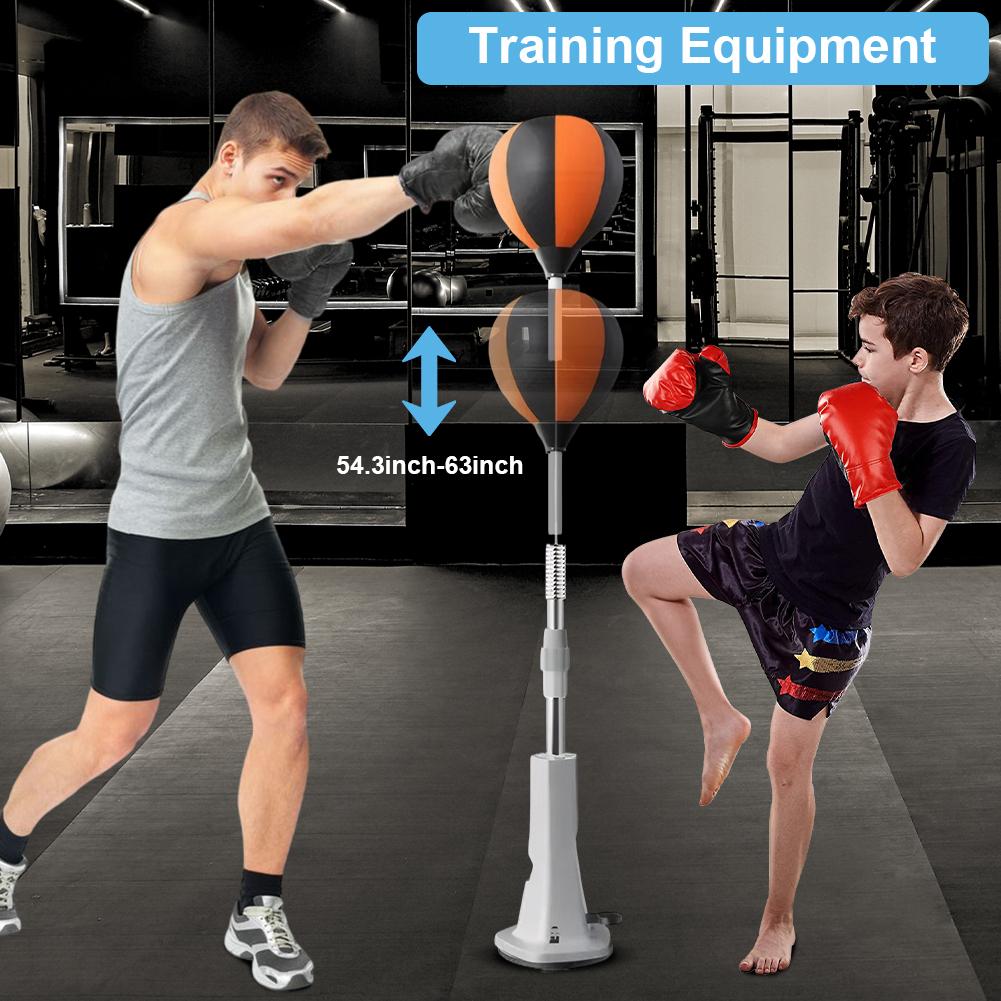 Aufblasbarer Box-Reflexsack für Reaktions- & Ziel- & Beweglichkeitstraining Heim-Fitnessgerät Ein-Klick-Installation Schlagball
