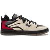 Li Ning Rutschfest Abriebfest Niedrig geschnittene Skateboard Schuhe Damen Beige Rot AECU038-3