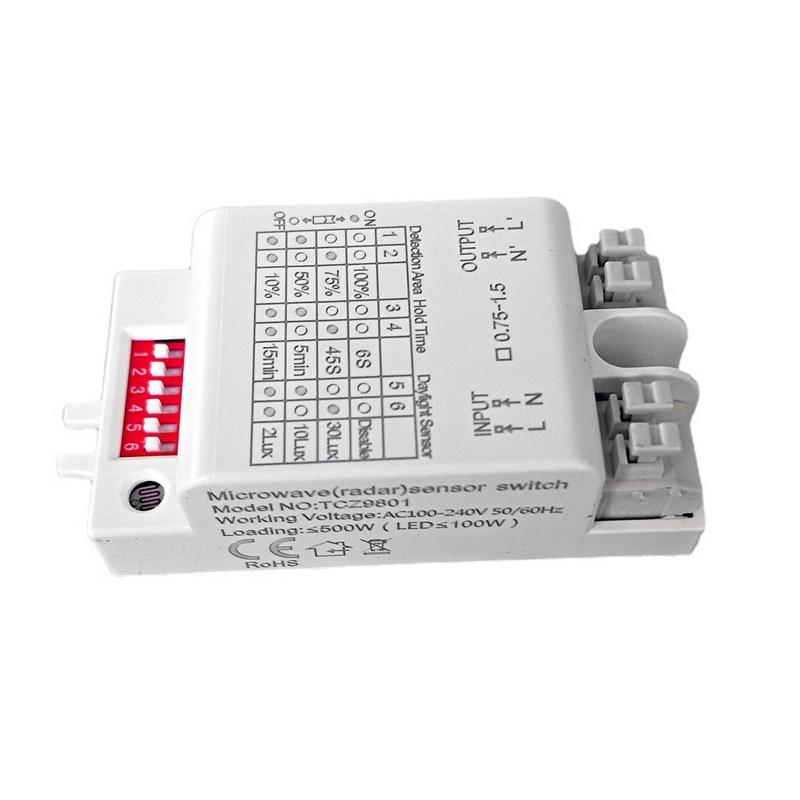 Adjustable Timer Microwave Radar Sensor Light Switch