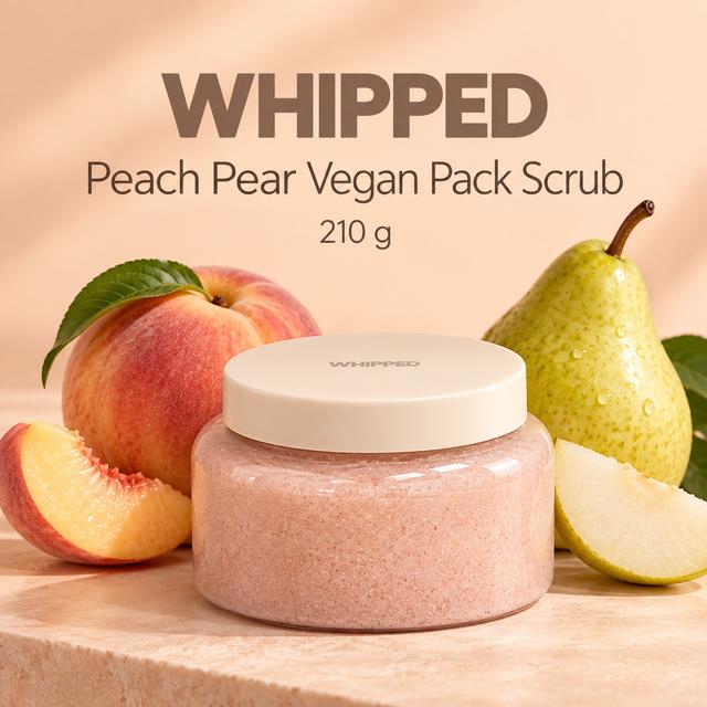 WHIPPED Vegan Pack Scrub 210g 4 Types (KOREAN COSMETICS)