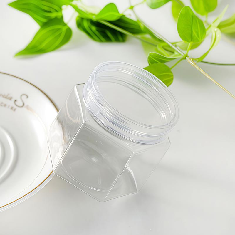WTEMPO DIY Empty Plastic Decorative Jars with Lids Beads/Headbands/Buttons/Keyrings Containers Handicrafts Storage Jars Clear Wide Mouth Package Jars