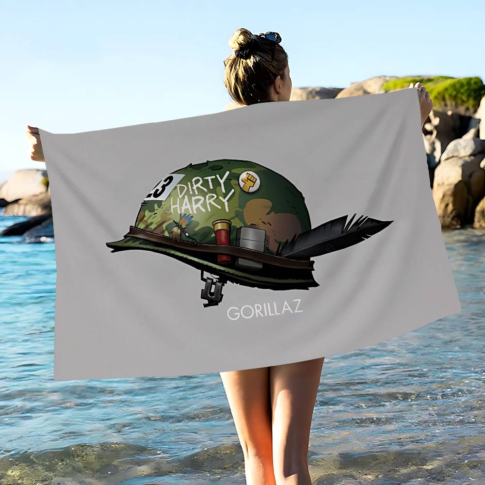 Band G-Gorillaz Music Microfiber Beach Towel Absorbent Quick Dry Soft Yoga Swimming Resort Mountain Climbing Towel