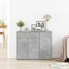 Sideboard Concrete Grey 88 x 30 x 70 cm Particleboard