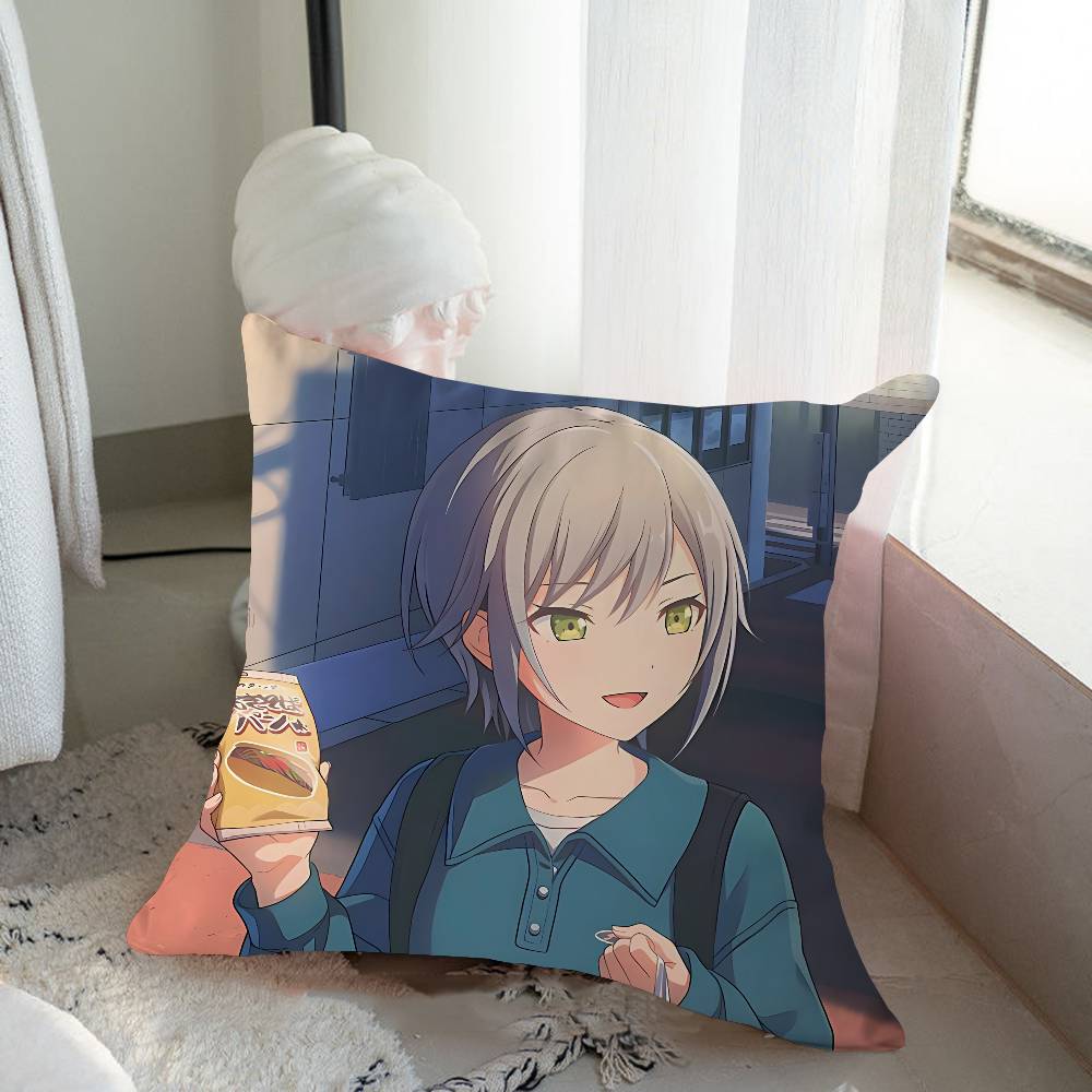 Anime H-Hinomori S-Shiho Pillow Cover Design Cushion Cover Decor Holiday Decorati