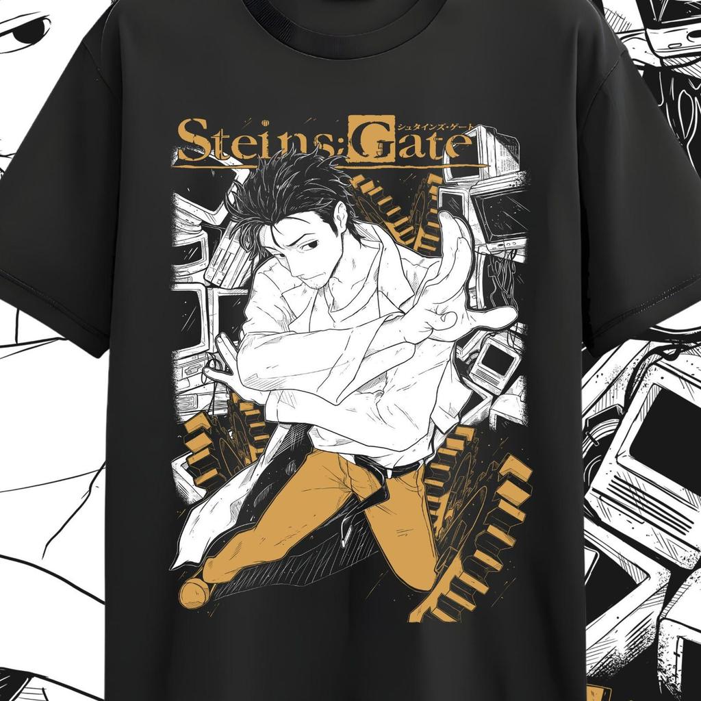 Steins Gate T-Shirt Kurisu Makise Girl Kawaii Waifu Anime Shirt Tee All Size