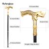 Golden Rhinoceros Head Fashion Walking Stick Decorative Stick Cospaly Vintage Party Fashionable Walking Cane Crosier 91cm