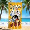 1Pc Cuphead Friends Adventure Beach Towel Quick Dry Multiuse For Beach Pool Gym Yoga Home Travel Christmas Halloween Xmas Gift N111