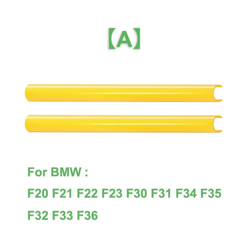 2 Peças Faixas de Acabamento da Grelha Dianteira Capa Adesivos de Moldura Para BMW F10 E60 F30 F32 F20 F22 F06 F02 F25 F26 G20 Série 1 2 3 4 5 6 7