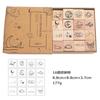Audiophile Wooden Stamps Starry Sky Planet Moon Planner Diary Surreal Art Set of 16