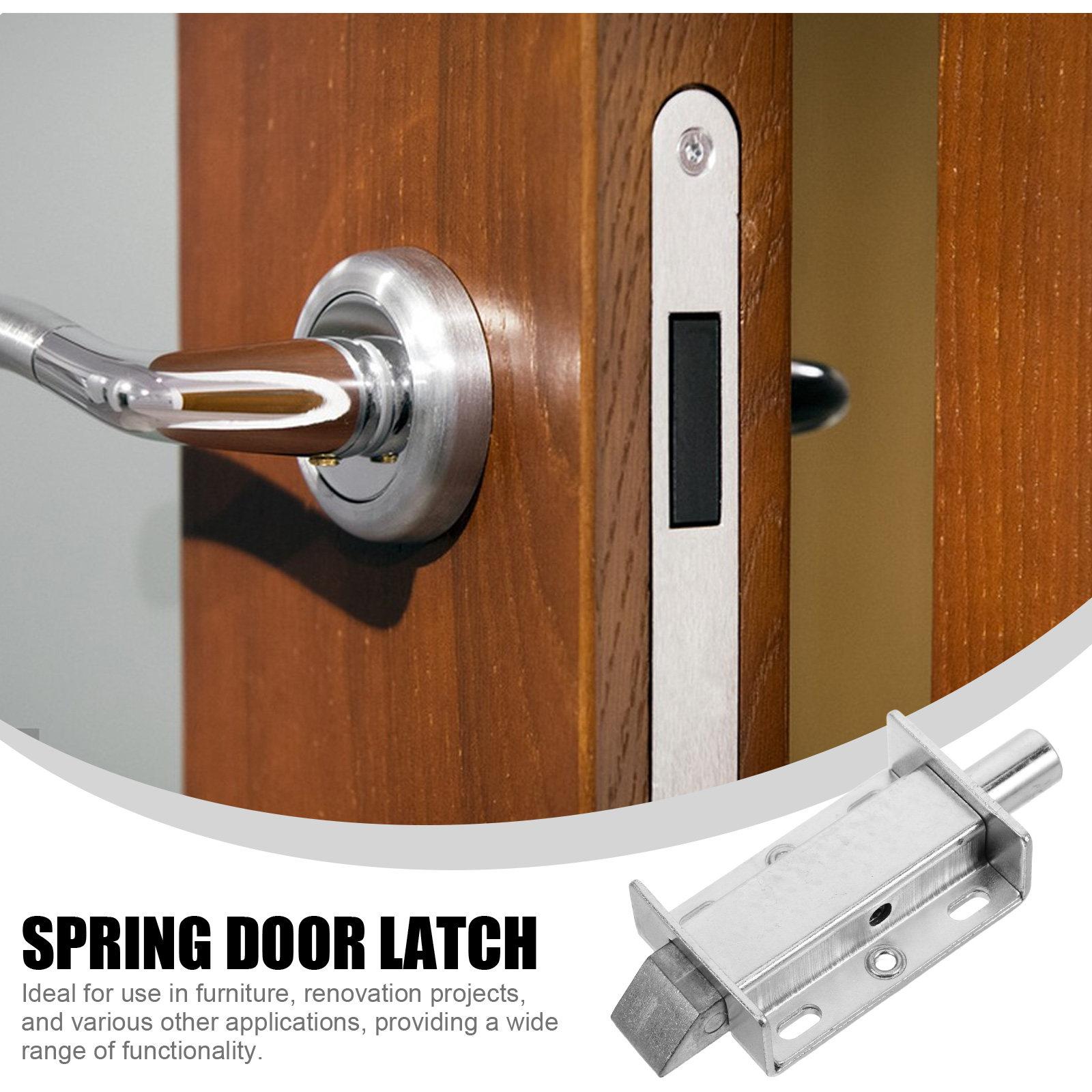 Metal Spring Loaded Latch Push Pull Bolt Lock Toolbox Door Lock for Automotive Truck Tool Box Accessories Spring Door Latch China Mainland