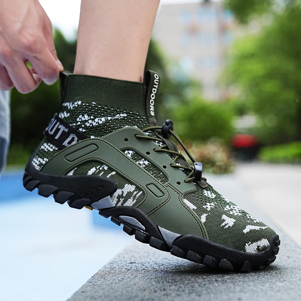 Outdoor Hiking Men's Summer Sports Shoes Breathable Mesh Shoes Wear Resistant Anti Slip Casual Shoes Frenulum Sports Shoes