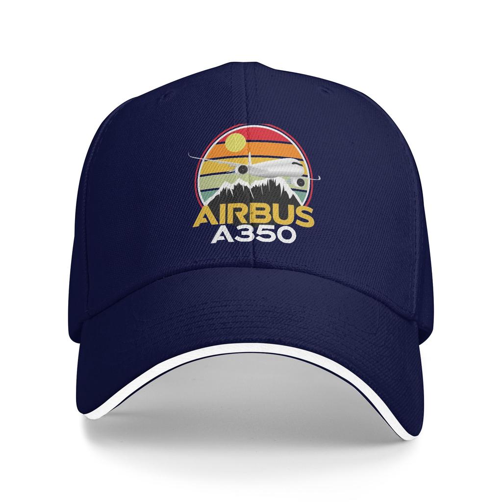 Airbus A350 Sunset Pilot Casual Baseball Cap Summer Trucker Hat Outdoor Gym Hip Hop Hats Men Adult Streetwear Baseball Caps