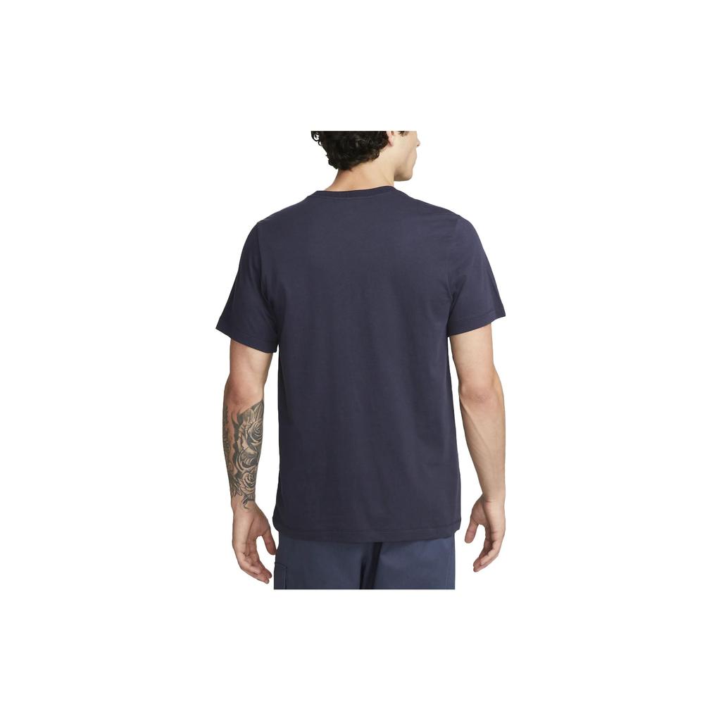 Nike Tottenham Hotspur Logo Print Crew Neck T-Shirt Men Tops Deep-Blue FN3172-459
