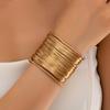 Wire Winding Collar Punk Personality C-Shaped Open Arm Ring Bracelet Dual-Purpose First