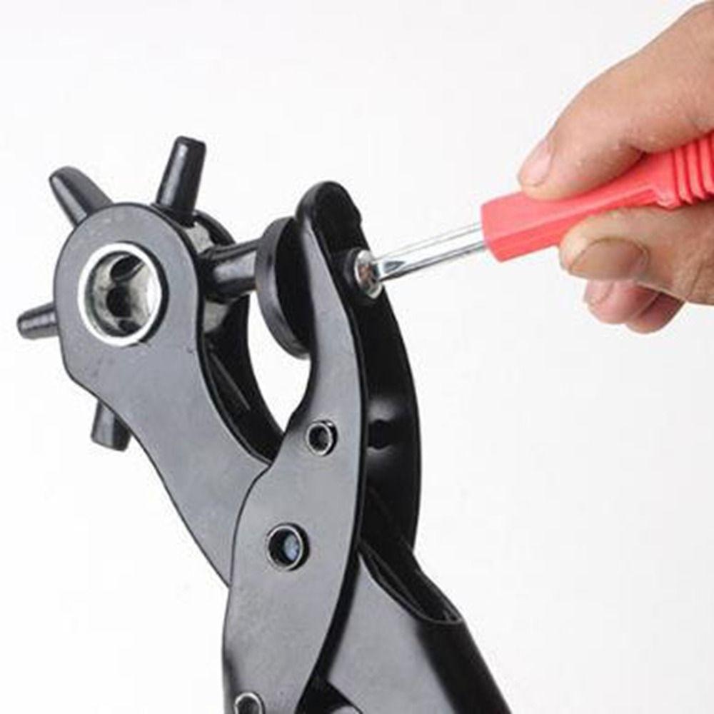 Steel Hole Punch Pliers Revolving Eyelet Piercer Multifunctional Belt Puncher Punch Hole Tool
