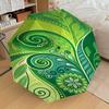 1PC Leaf patternAutomatic Open/Close Umbrella with Windproof, 8-Rib Sturdy Canopy, Durable Ribs, Fashionable Design, Outdoor Accessory, Fun Prin, Holi