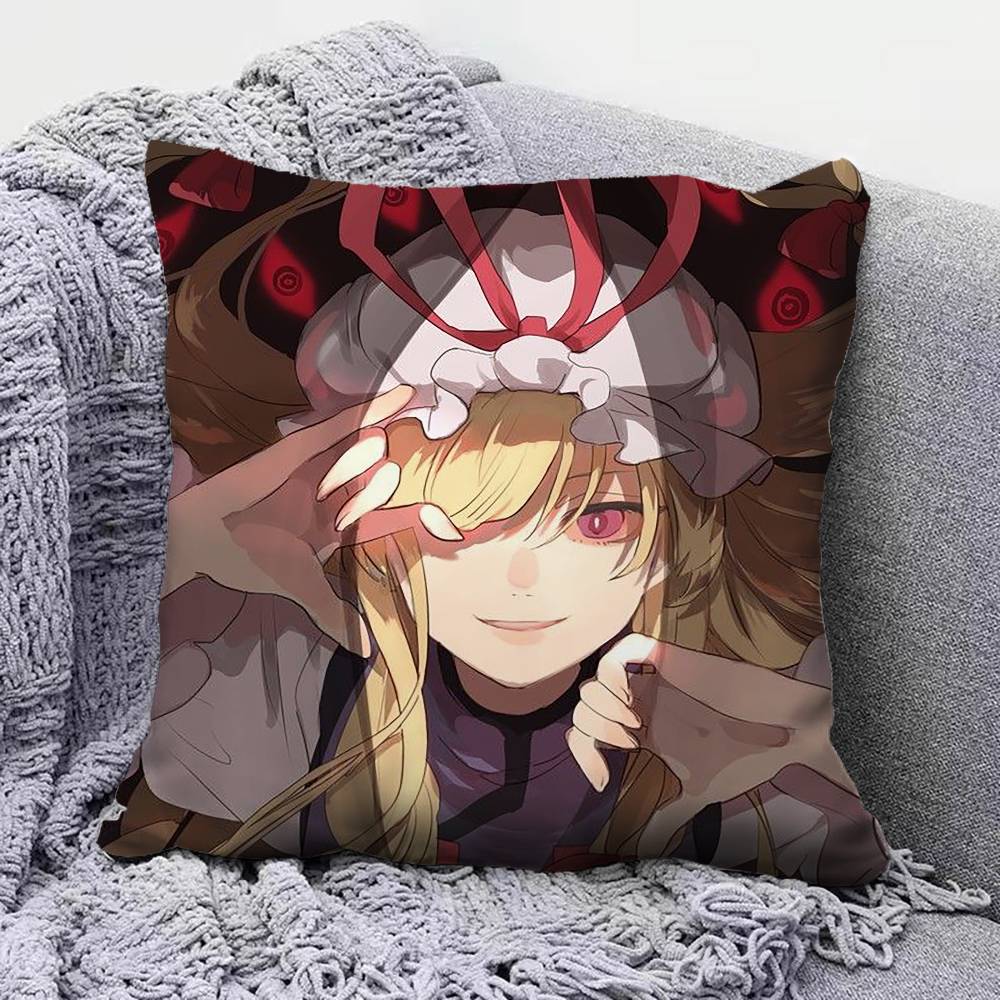 Yakumo Yukari Touhou Project Pillow Covers Home Sofa Cushion Covers and Aecorative Custom