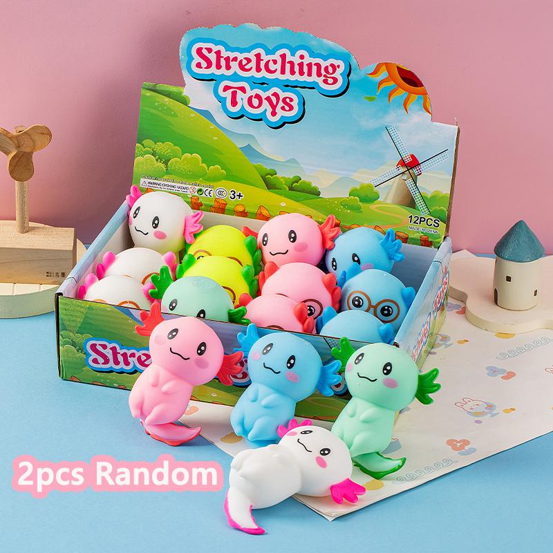 Cute Axolotl Squishy Toy Cartoon Animal Squeeze Slow Rebound Squishy Toy Stress Ball Stress Relief Kids Gift Fun Toy Party Decor