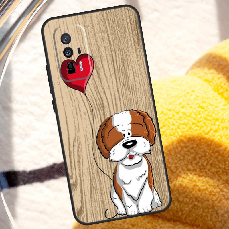 Cartoon Shih Tzu Dog Case For POCO X6 M6 X3 Pro X5 F3 F5 M5s Xiaomi 13 14 Ultra 12 Lite 11T 12T 13T Pro Cover