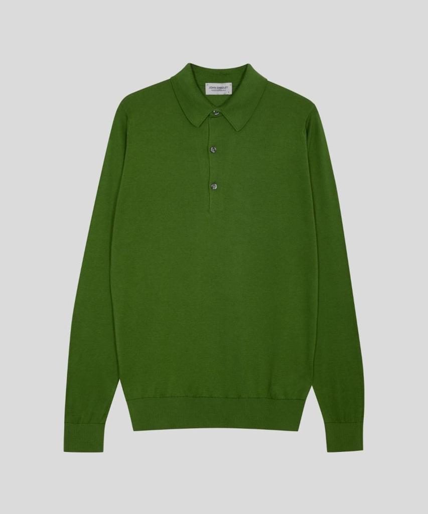 Jonseumedeulli Bradwell Sea Island Cotton Long Sleeves Polo Shirt Heritage Two 8 Colors (B Type)