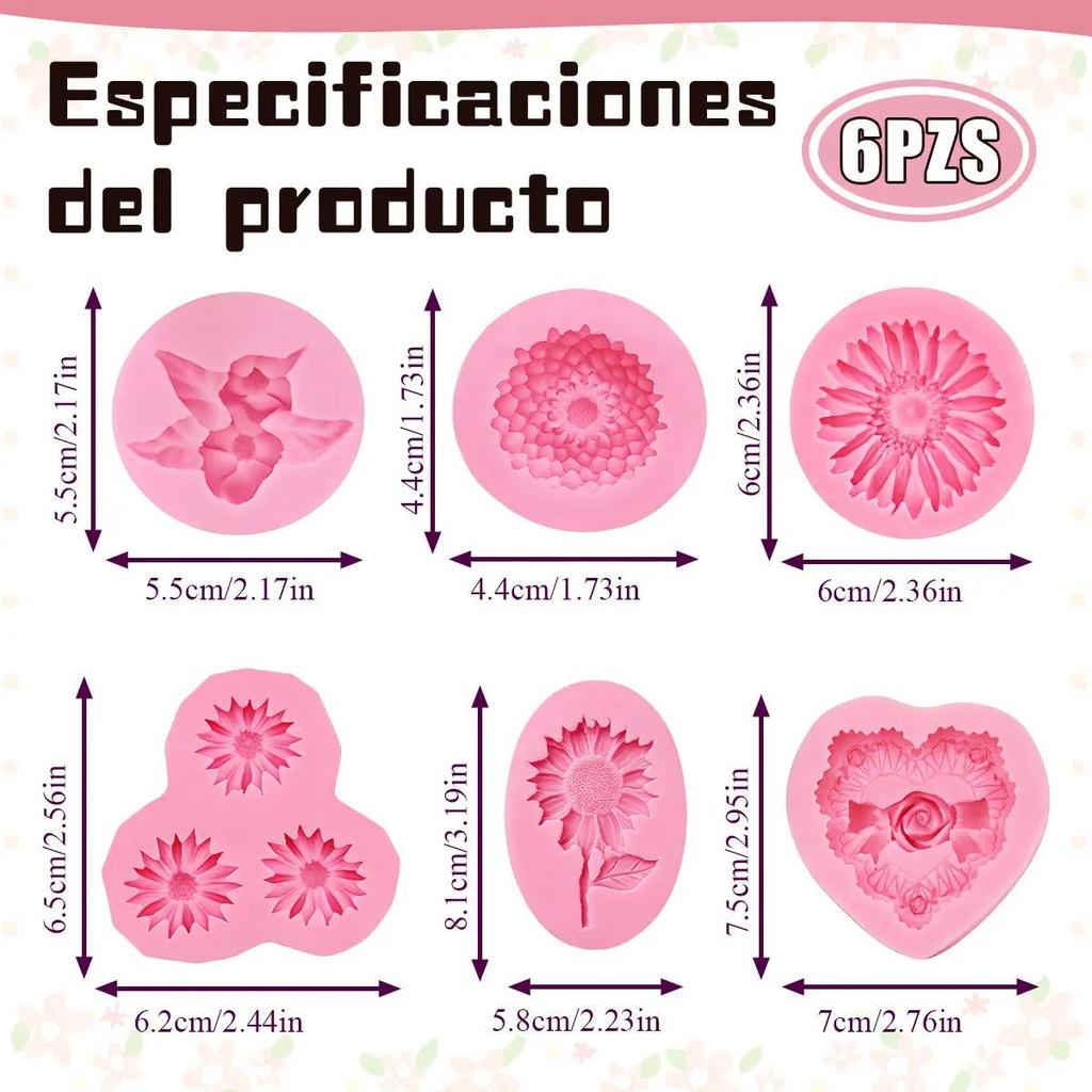 DIY Flower Silicone Mold for Handmade Fondant Cake Decorations