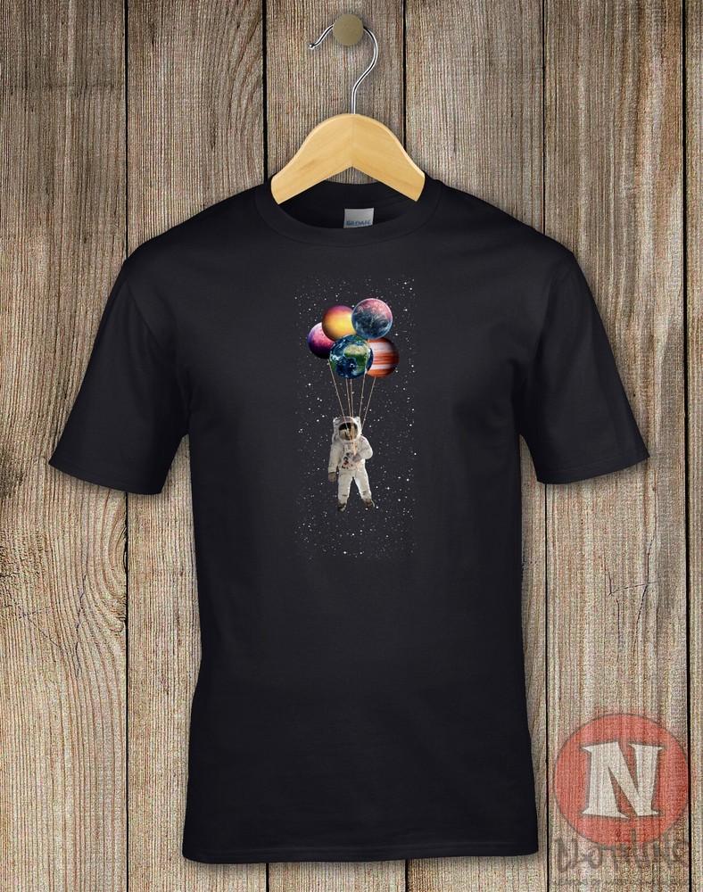 Astronaut balloons T-shirt Space NASA Big Bang theory printed tee