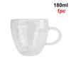 180ml/240ml Heart Love Shaped Tea Beer Mug Juice Cup Coffee Cups Mug Gift Double Layer Glass Mug Heat-Resisting Drinkware