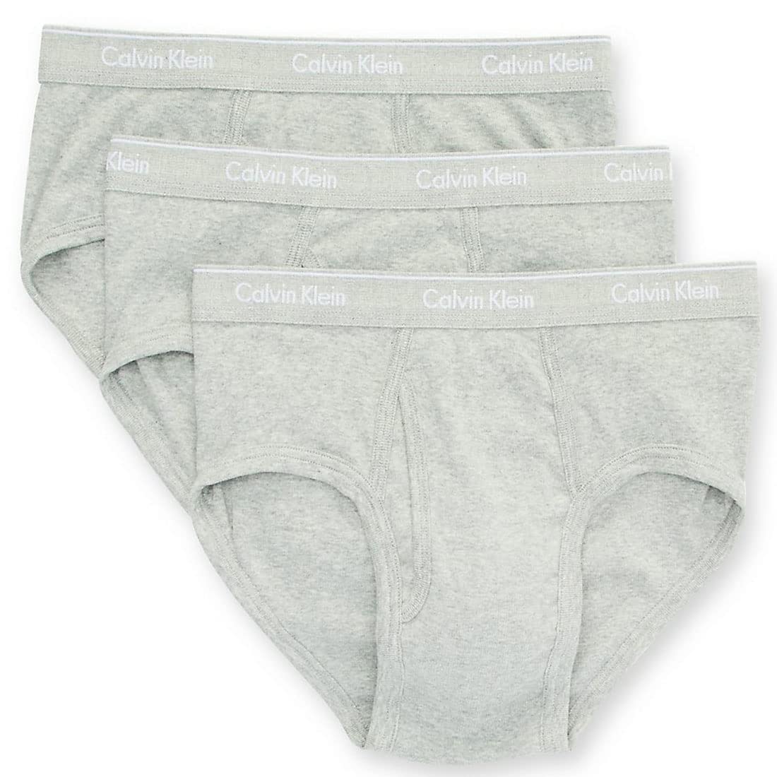 Briefs Bikini Cotton Underwear CLASSIC BRIEF NB3999 L [Calvin Klein] 3-Pack Men s GREY_HEATHER(020) [Used]