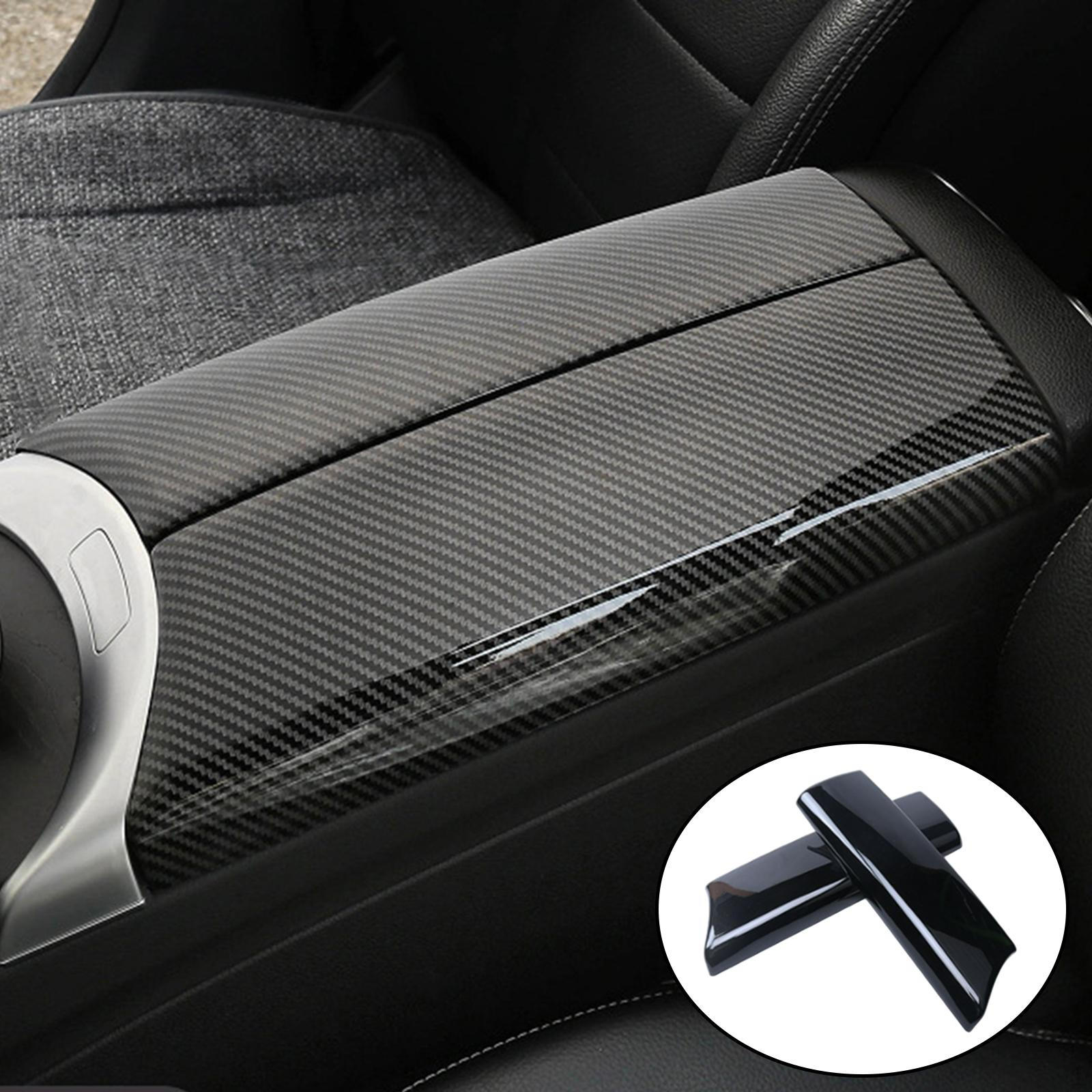 Box Center Armrest Strip Cover Inner Central Shell for W205 GLC X253 2015-2021 Stickers Piano Black