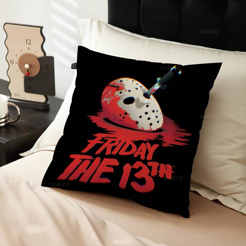 Jason V-Voorhees Horror Personalized picture text home decorative pillows Household Gifts 45x45cm