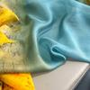 Print Scarf Spring Summer Oil Painting Summer Artificial Silk Scarf  Women's  Beach Towel Shawl