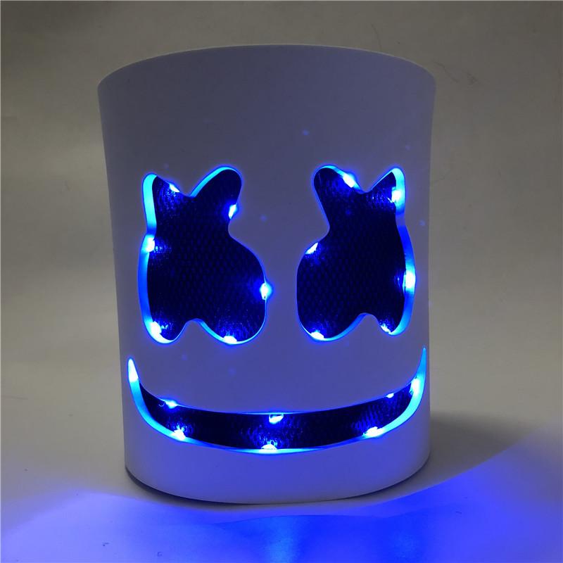 LED Luminous cotton candy headgear stage performance prop mask for music festivals DJ Headgear EVA Material