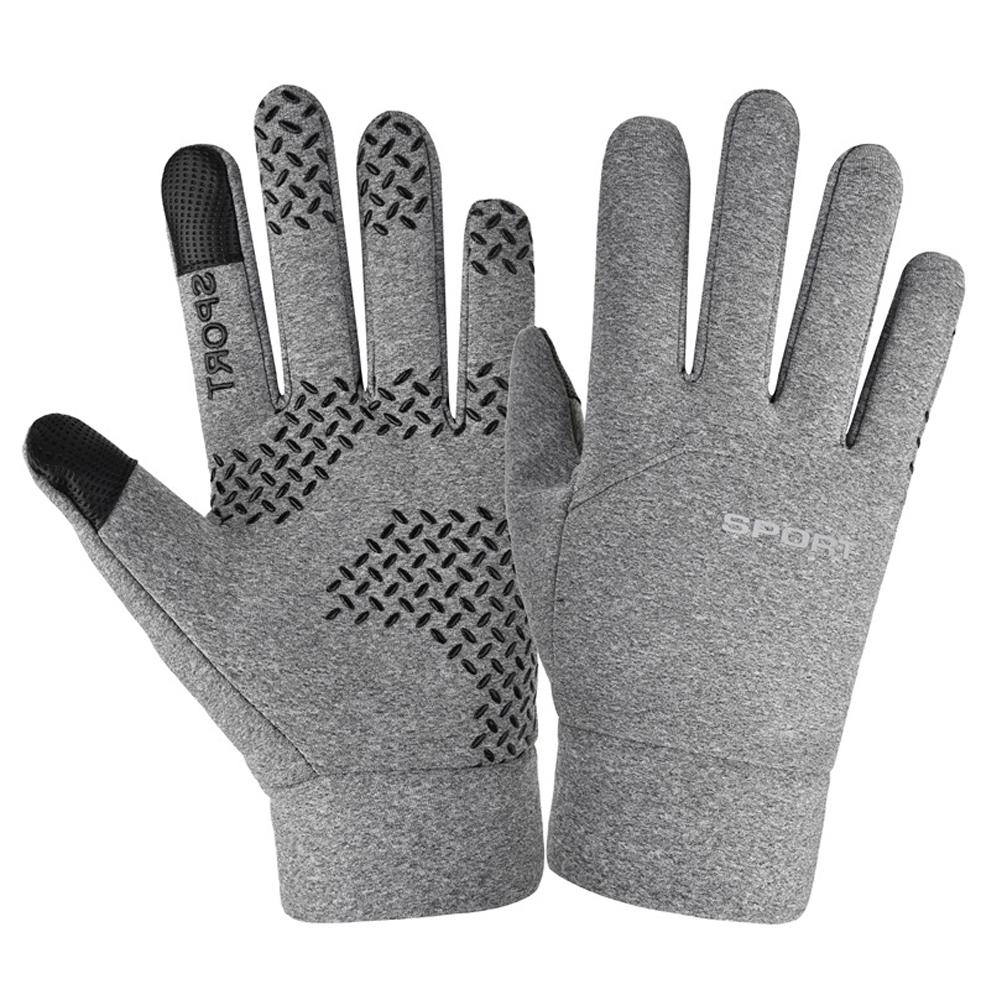 Touch the Net Waterproof Gloves, Men's and Women's Snow Gloves, Bicycle Warm Gloves, Suitable for Running, Riding a Motorcycle,