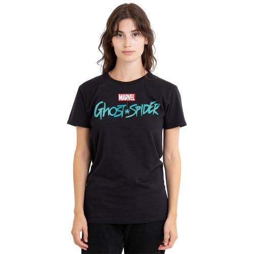Spider-Man Unisex Adult Ghost-Spider Logo T-Shirt