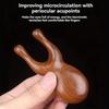 1pcs Sandalwood Small Frog Massage Comb, Ear Acupoint Scraping Nose Therapy Comb, Lifting Meridian Care Artifact