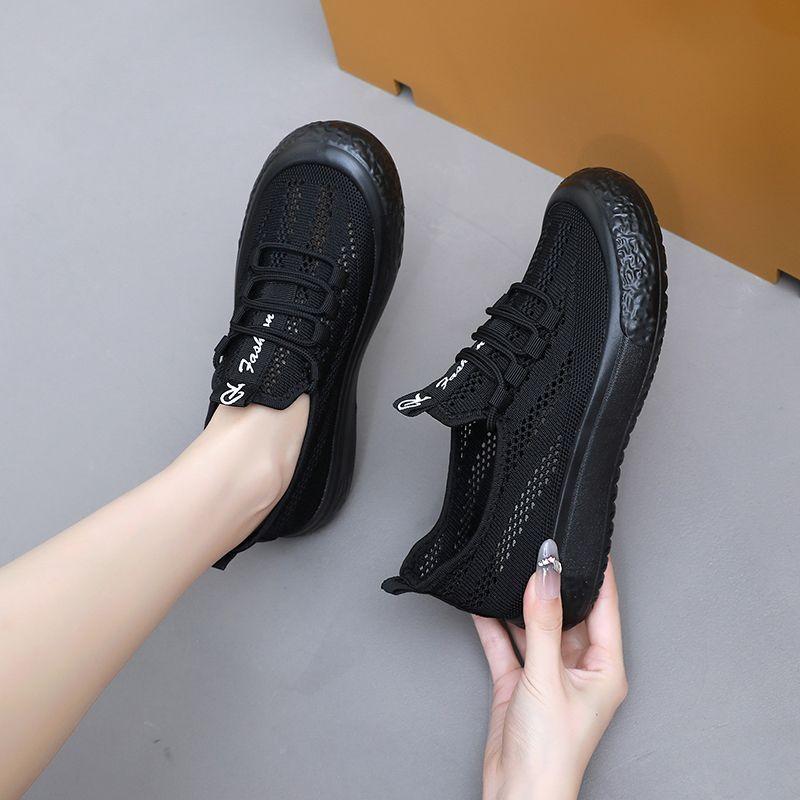 Comfortable Light High on Platform Ladies Footwear Summer Slip On Casual Sneakers Y2k Fashion 2025 Women's Mesh Breathable Shoes