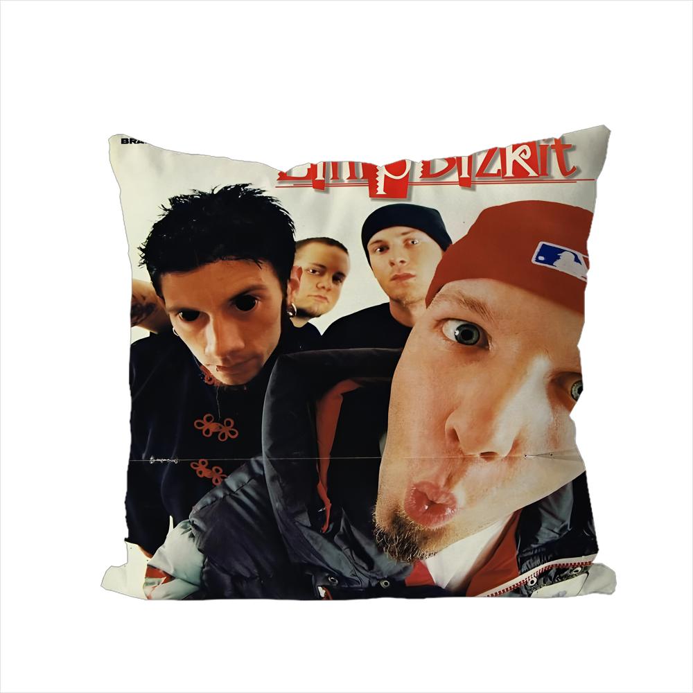 

Band Llimp Bizkit Pillow Case For Car Sofa Decorative Home Doublesided Print Plush Square Throw Pillow Cushion Cover 30x30cm