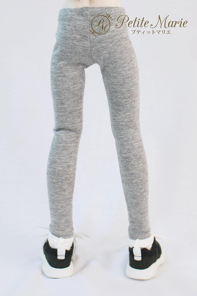 [Petite Marie] 13 MDD Compatible 910 Length Leggings, Light Gray, Tights, Fitness Pants, Leggings, Daily Pants, Casual Pants, 40cm Doll, BJD, Doll