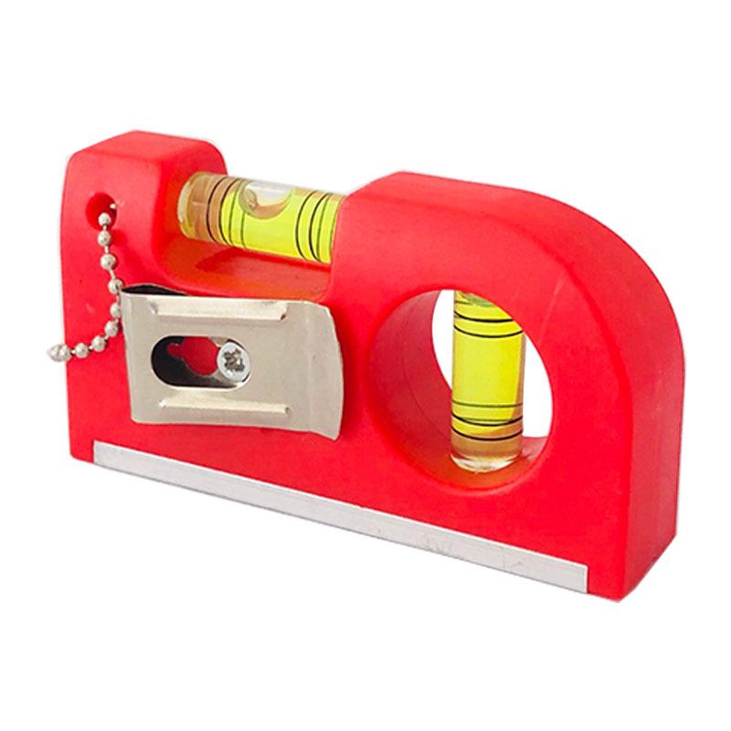 Magnetic Mini Spirit Level - Aluminum Alloy Torpedo Ruler with Hanging Chain